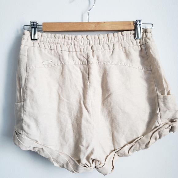 Aritzia Wilfred Linen Shorts Cream Small - Picture 5 of 7